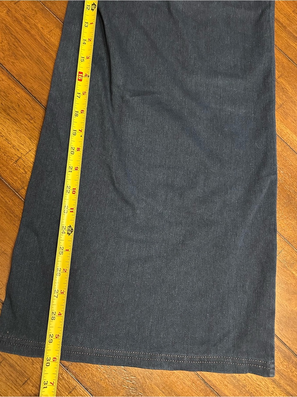 Halara Wide Leg Jeans Size Large Dark Wash Stretch High Rise NEW With Tags - Picture 7 of 9
